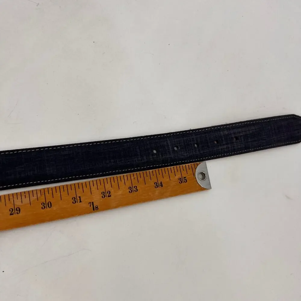 Martin Dingman Belt Mens 36 Chalkboard Suede Saddle Leather Lining Made in USA